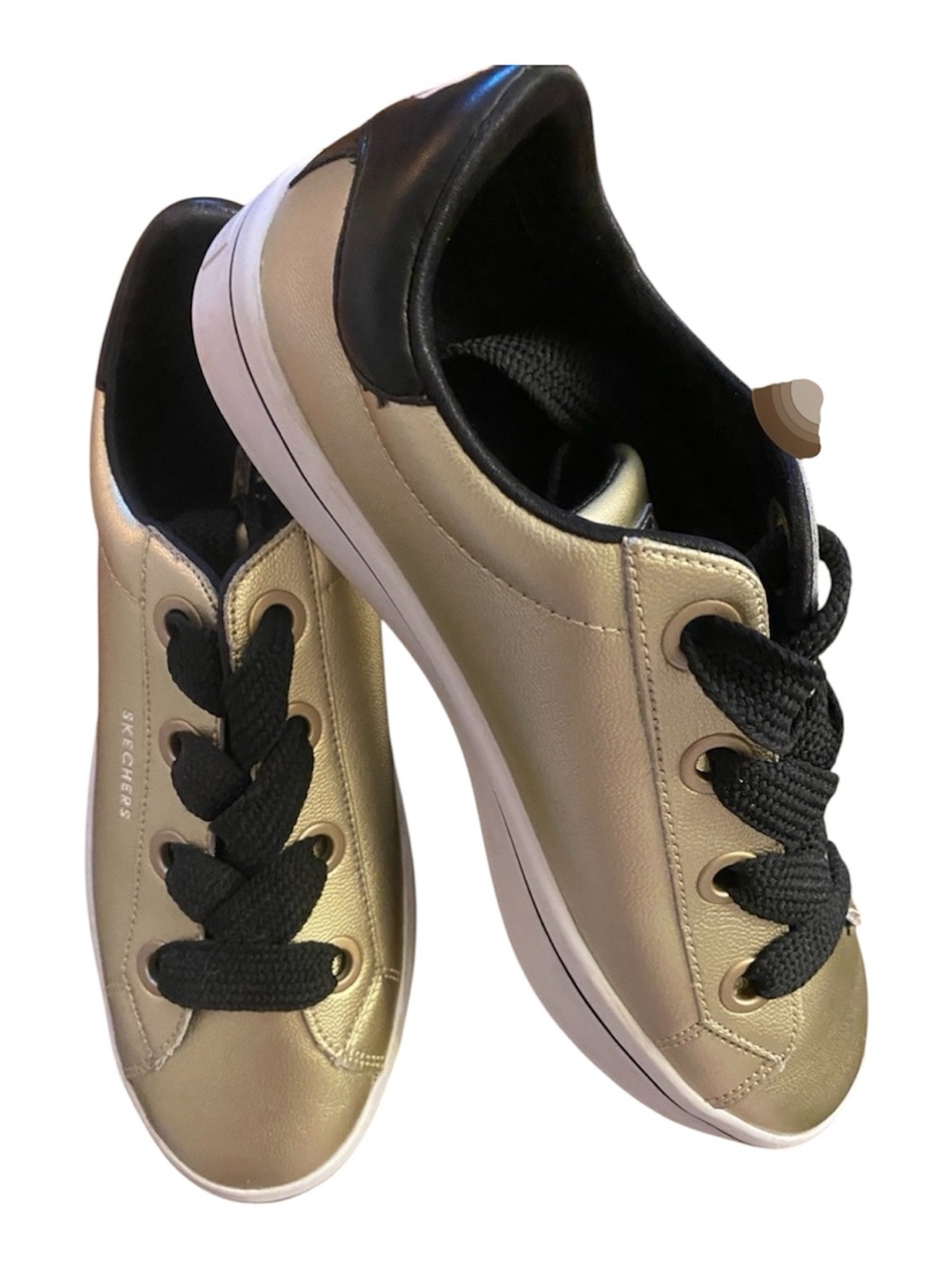 Sketchers Street LA Metallic Hi Lite Laced Sneakers